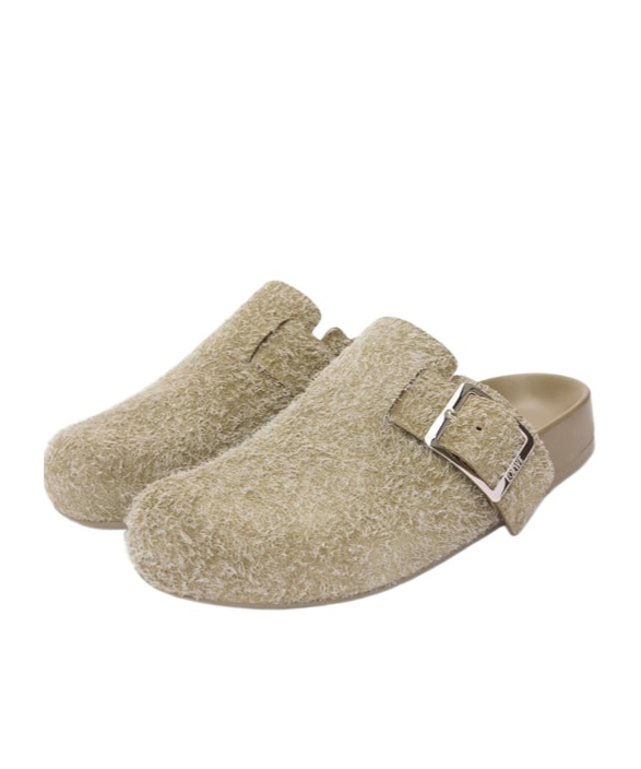 Loewe Round Head Muller Shoes In Nude