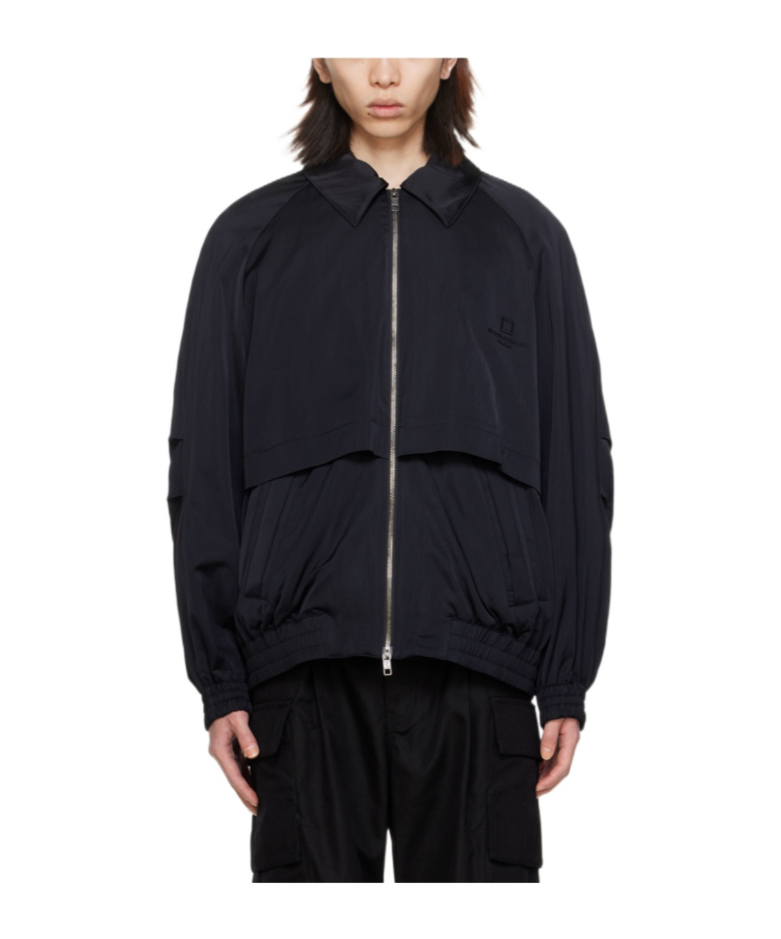 Wooyoungmi Black Embroidered Jacket In Black