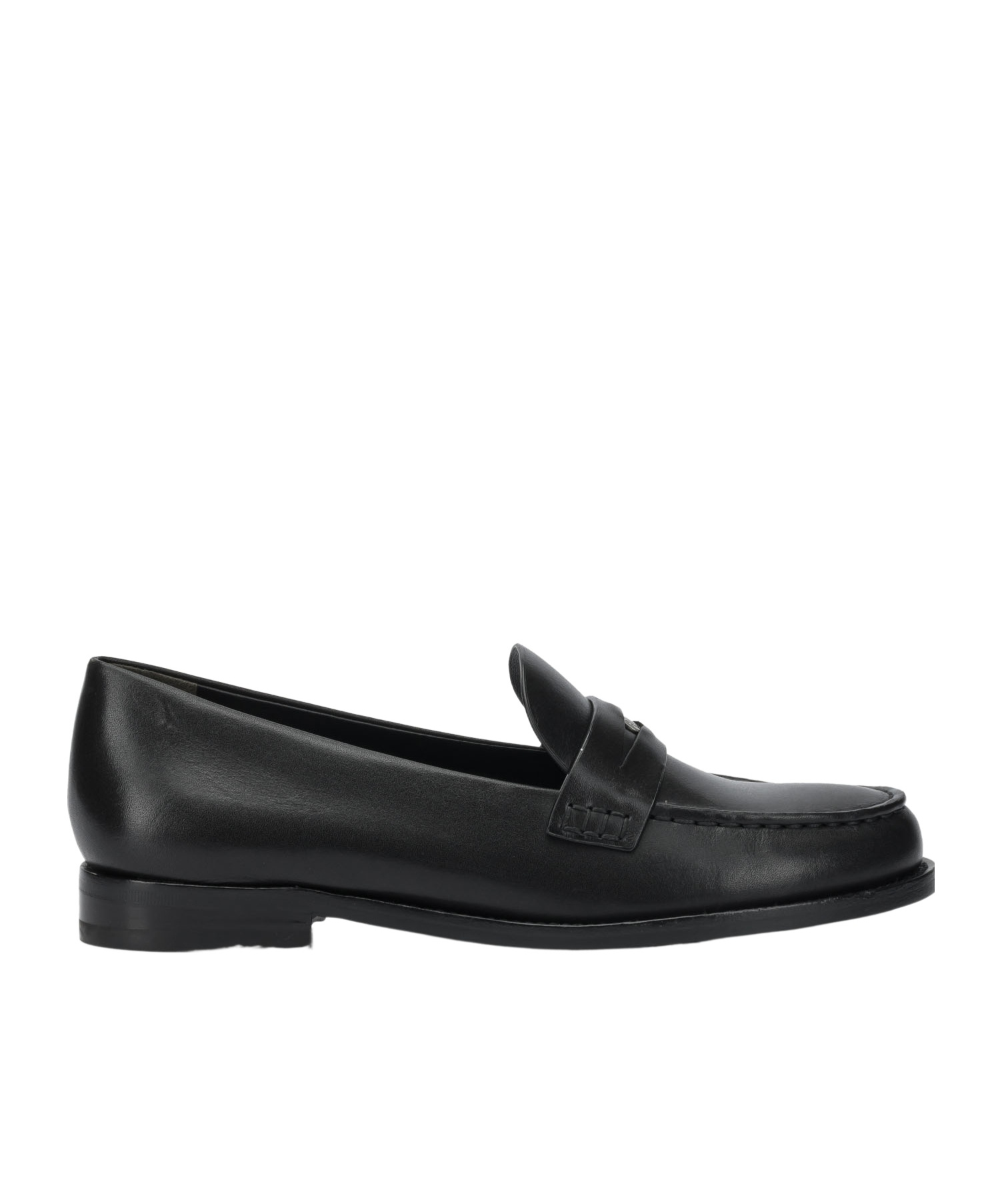 Tory Burch Leather Penny-slot Loafers In Multi
