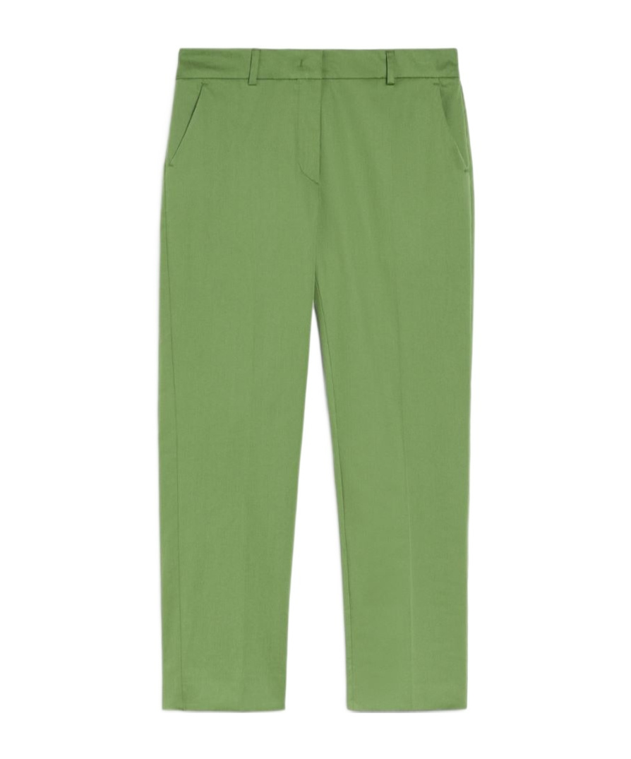 Weekend Max Mara Belt-loop Casual Pants In Green