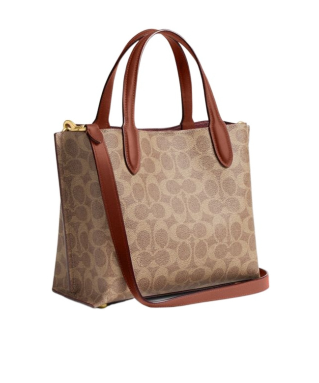 Coach Willow Tote 24 In Signature Canvas In Brown