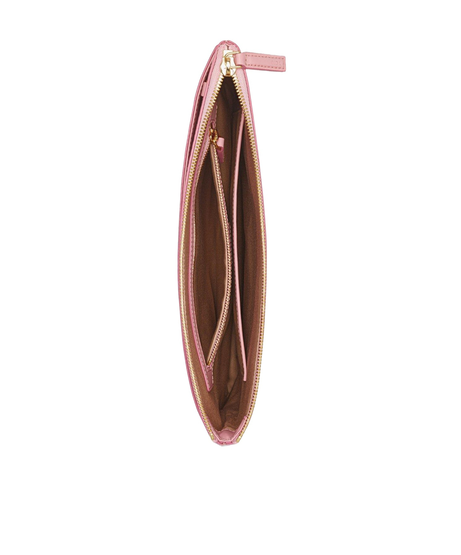Mcm Aren Visetos Medium Pouch In Pink