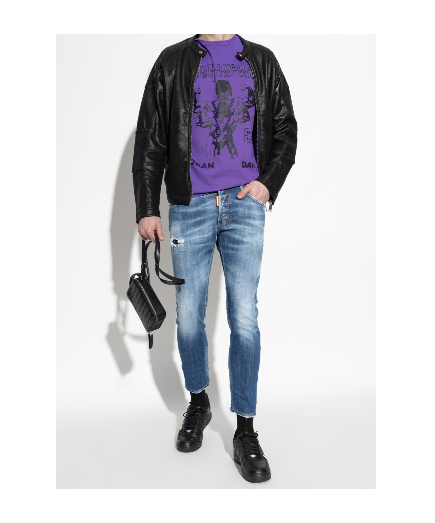 Dsquared2 Short Sleeve T-shirt In Purple
