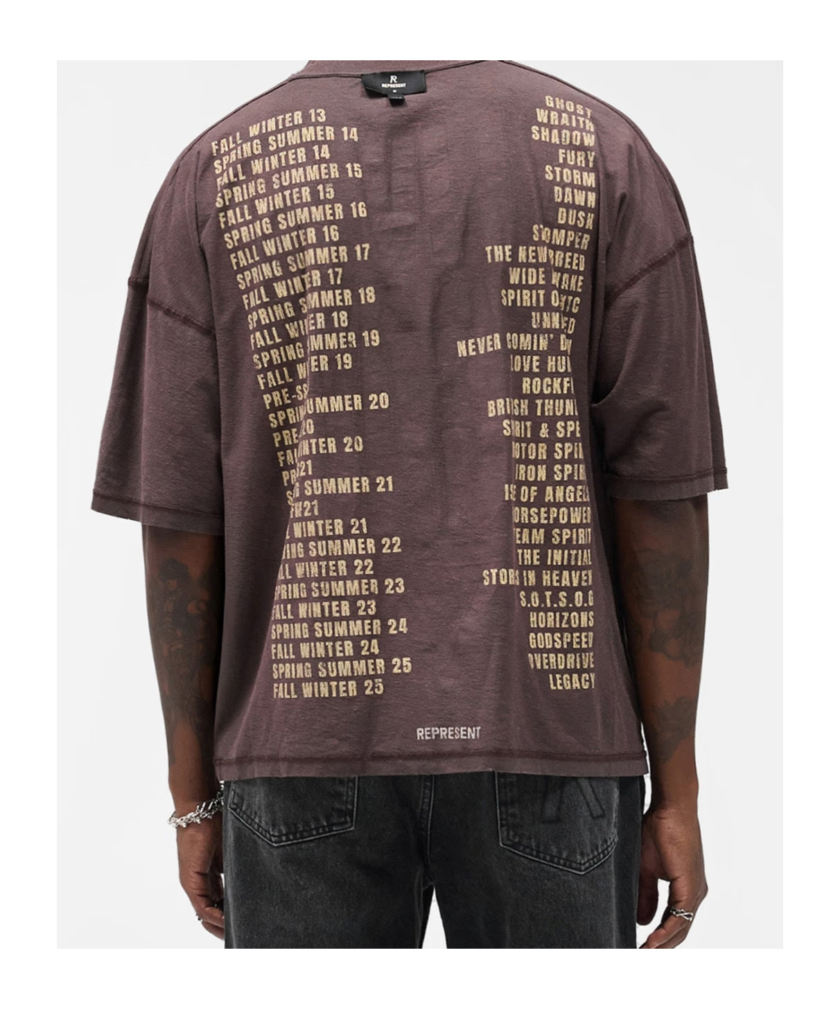 Represent Living Legacy Graphic T-shirt In Brown