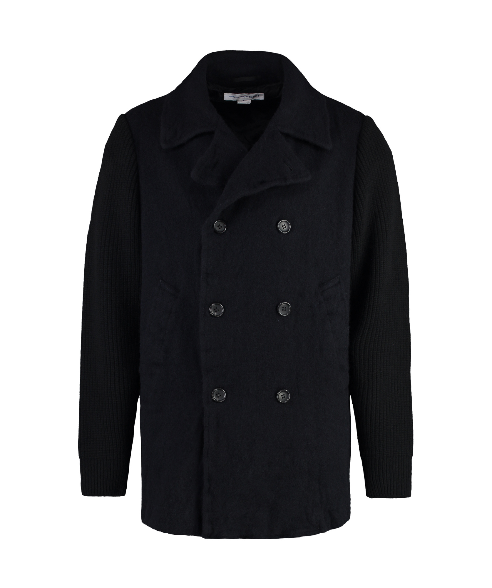 Comme Des Garçons Long-sleeved Casual Jacket In Black