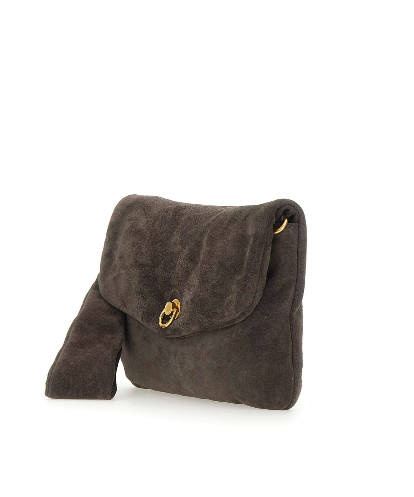 Gianni Chiarini Logo Patch Clutch Bag In Black