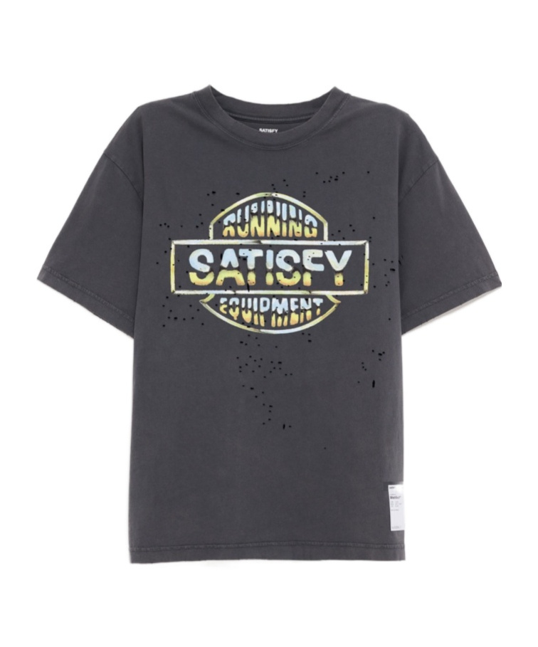 Satisfy Logo-print T-shirt In Black