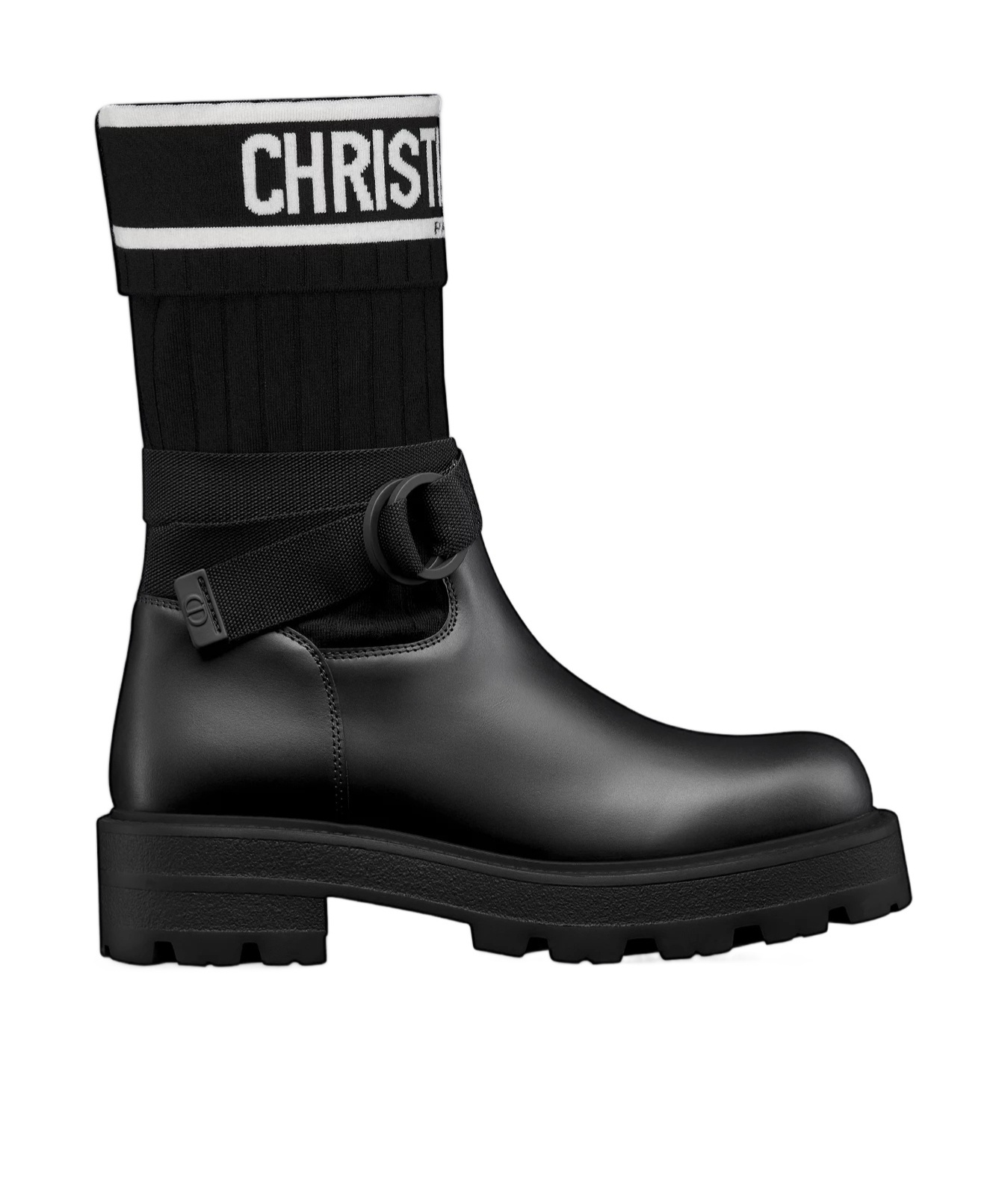 Dior D-major Ankle Boot In Animal Print