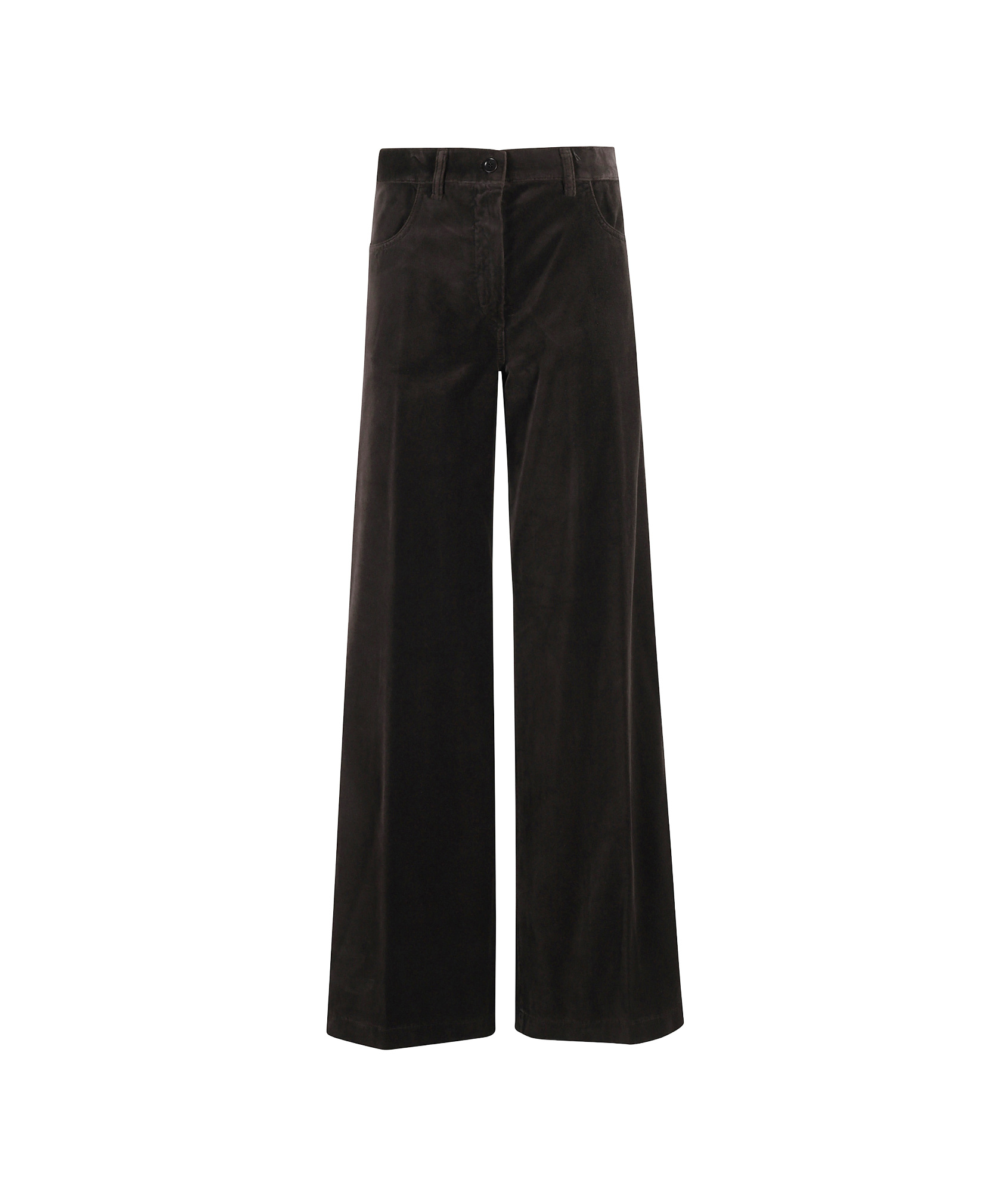 Aspesi Wide-leg Casual Pants In Black