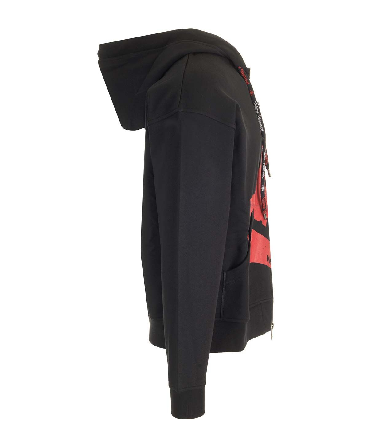 Vivienne Westwood Sunken Orb Zip Hoodie Cotton Black Xs Men In Black