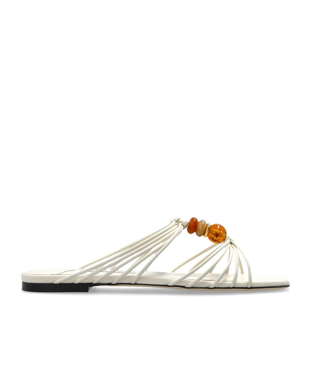 Jimmy Choo Lova Mule Flats In White