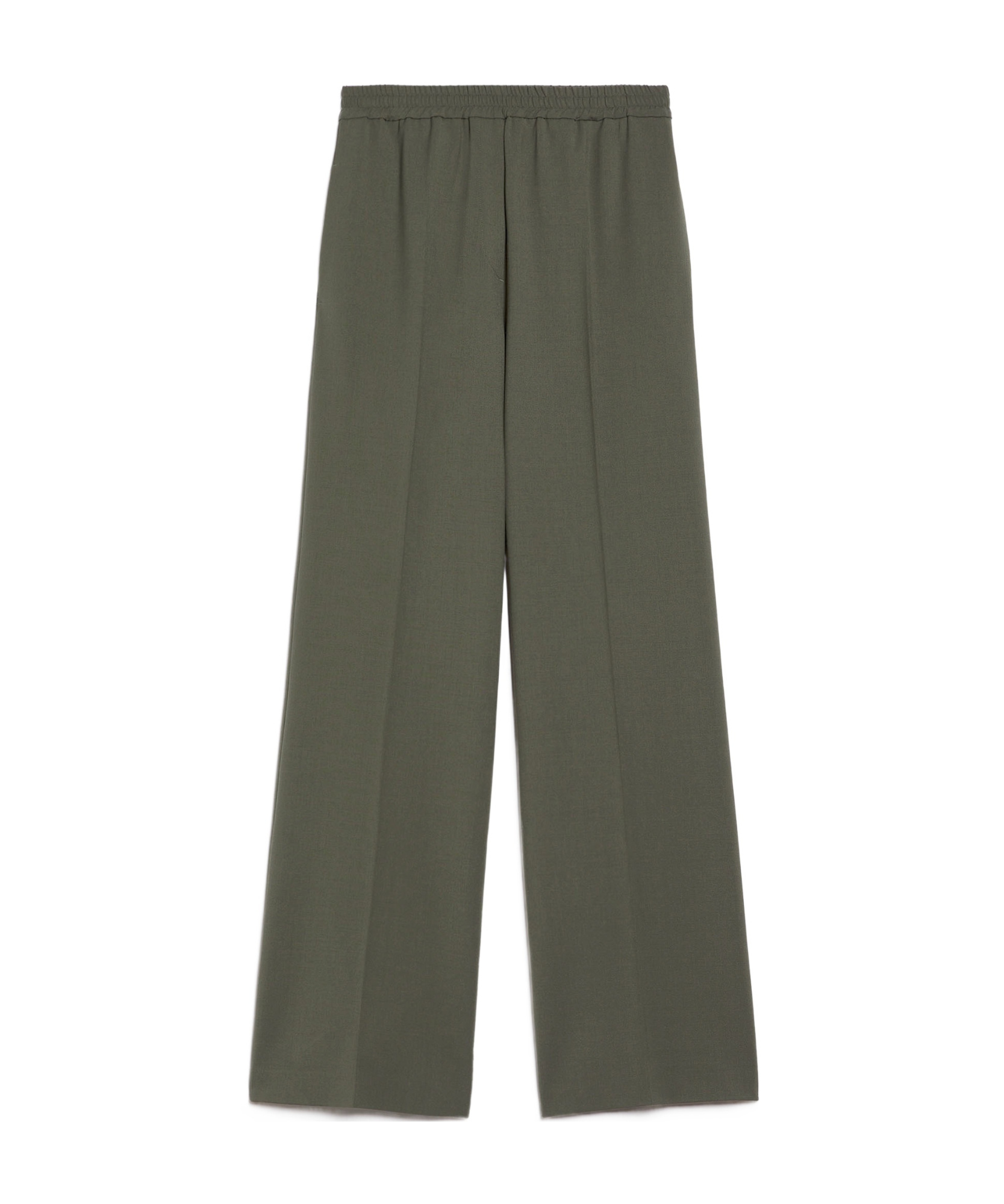Weekend Max Mara Petra Long Trouser Dark Green In Green