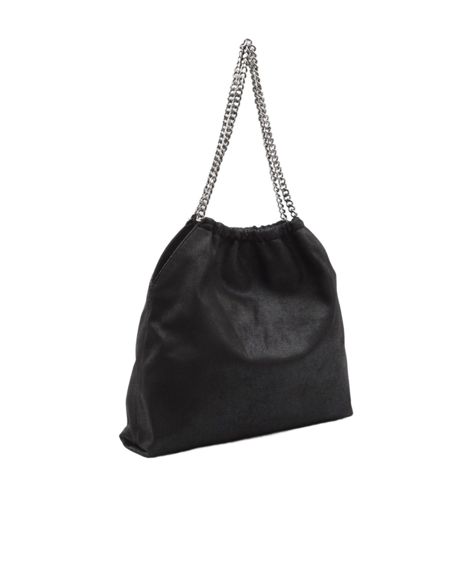 Stella Mccartney Falabella Medium Drawstring Shoulder Bag In Black