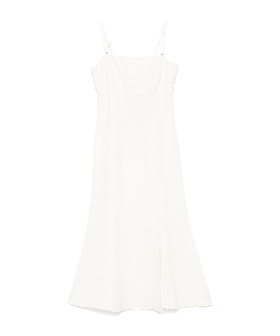 Twinset White Midi Dress With Side Slit