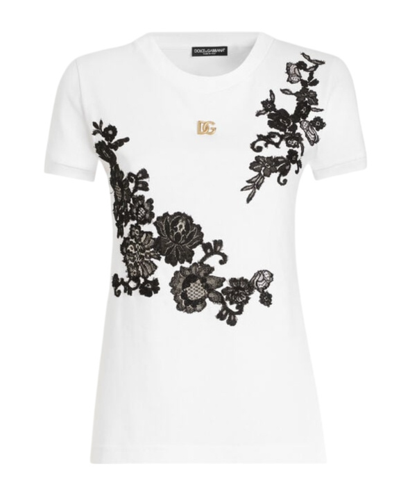 Dolce & Gabbana Logo-plaque T-shirt In Black