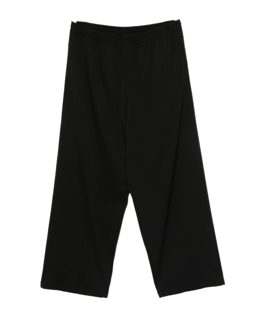 Balenciaga Elastic-waist Trousers In Black