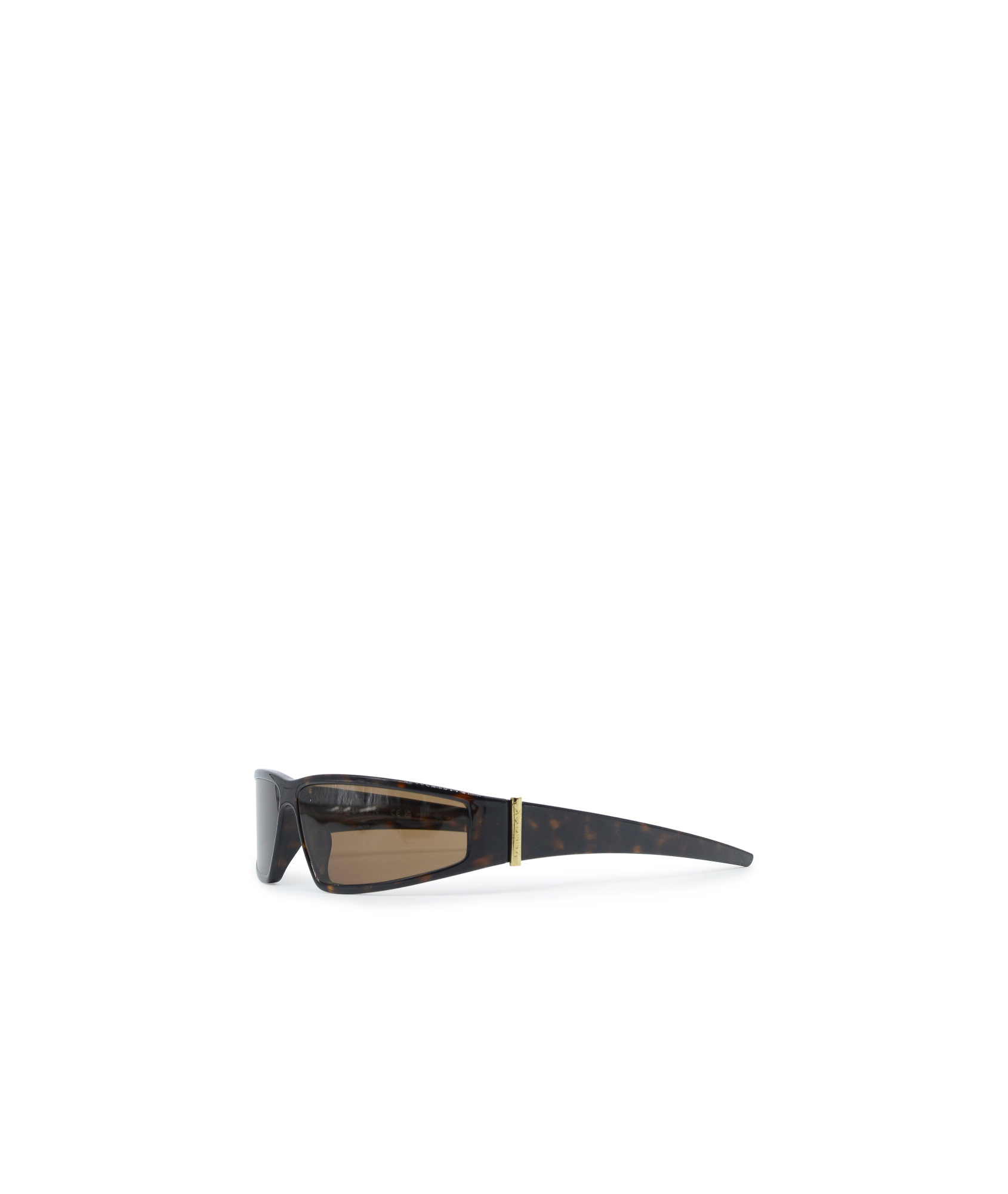 Alexander Mcqueen Wraparound Sunglasses In Brown