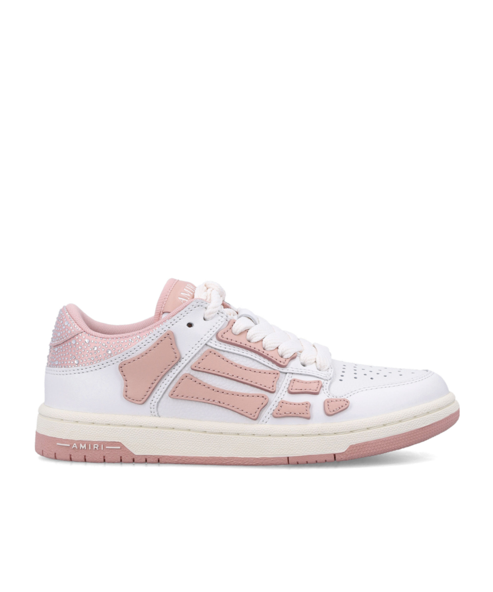 Amiri Crystal Satin Skeleton Low Top Sneaker
