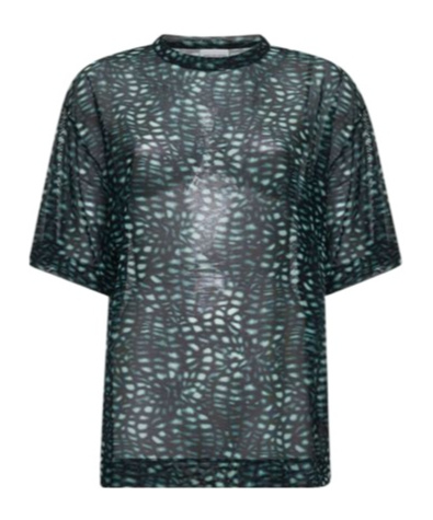 Shop Dries Van Noten Floral Printed Crewneck T-shirt In Green