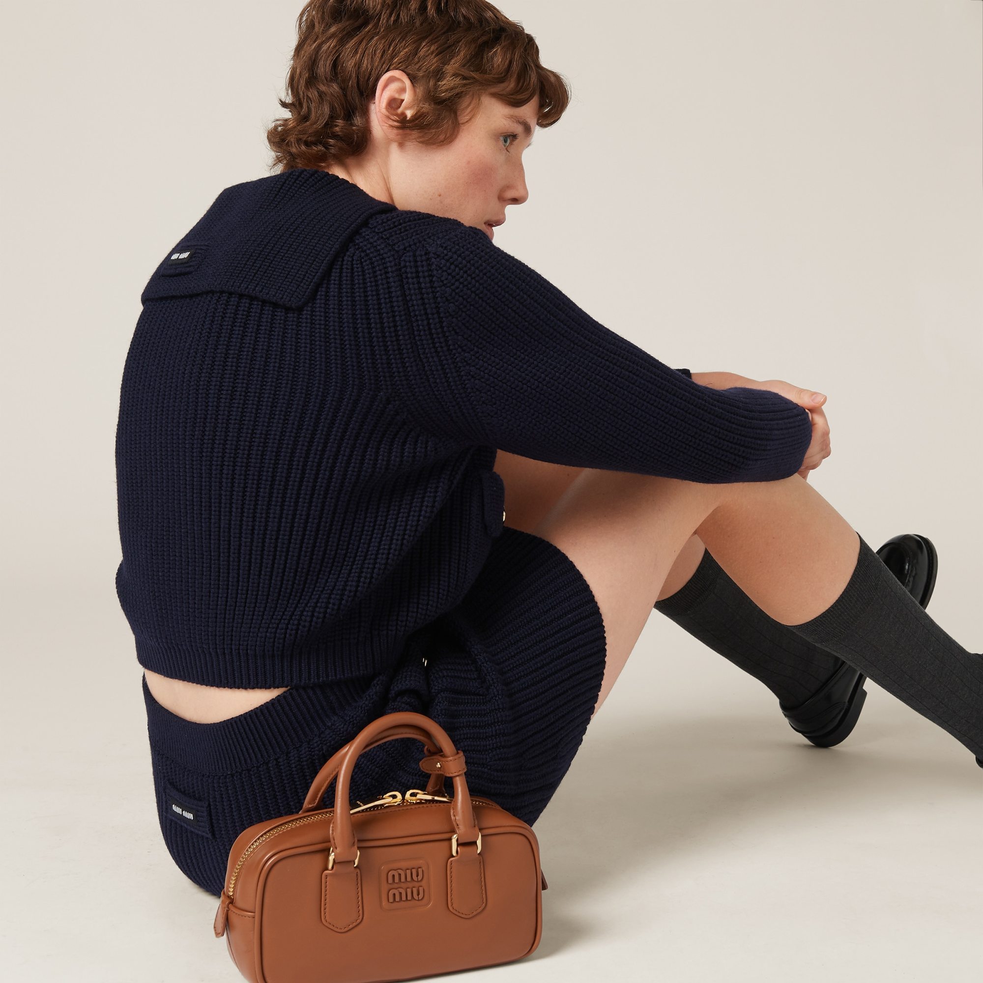MIU MIU WOOL MINISKIRT