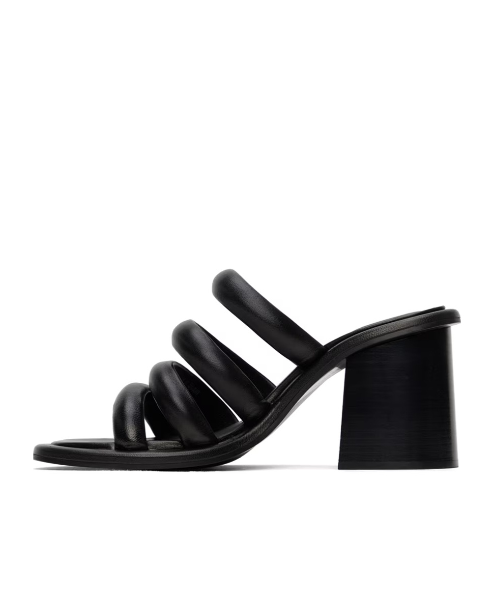See By Chloé Suzan Logo High-heeled Sandals In Black