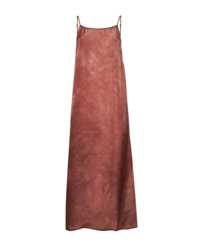 Shop Uma Wang Suspender Dress In Brown