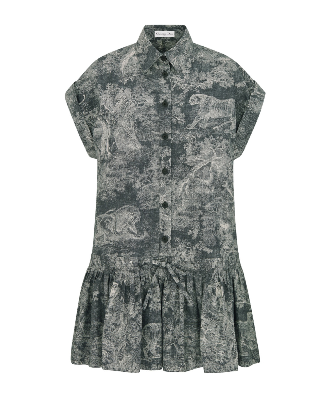 Dior Iviera Short Shirtdress In Multi
