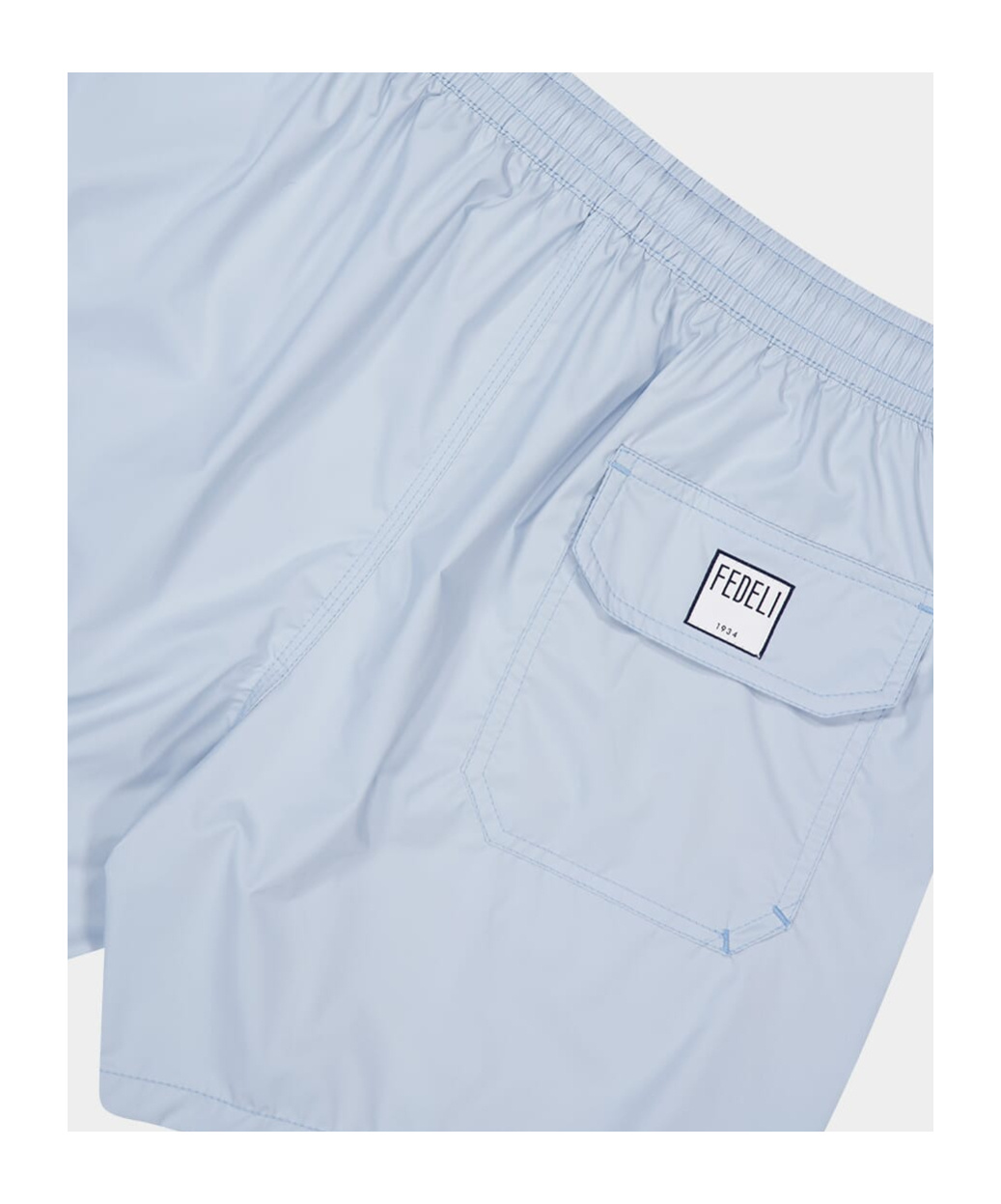 Fedeli Drawstring Swimming Trunks In Blue