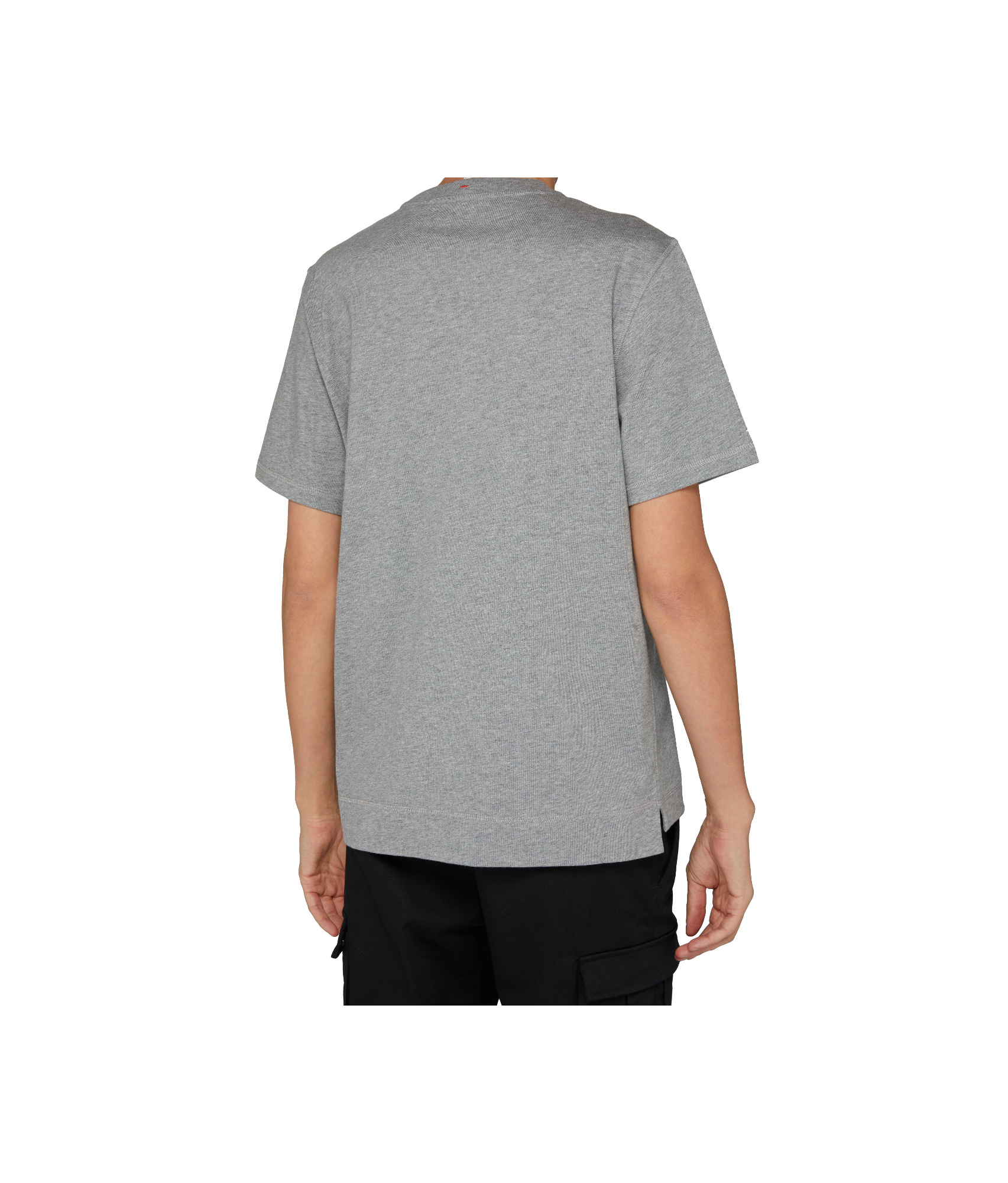 Moncler Logo T-shirt In Light Gray