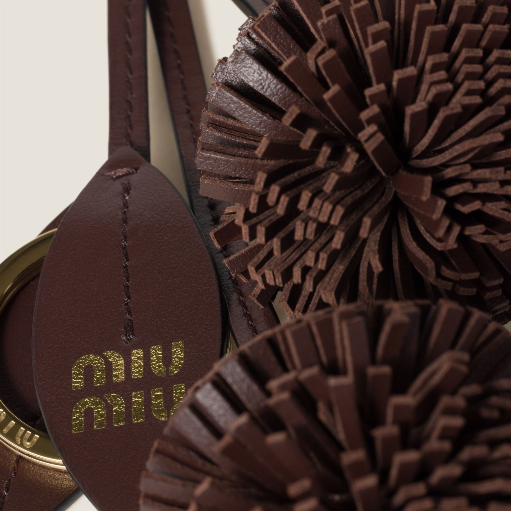 Shop Miu Miu Leather Trick