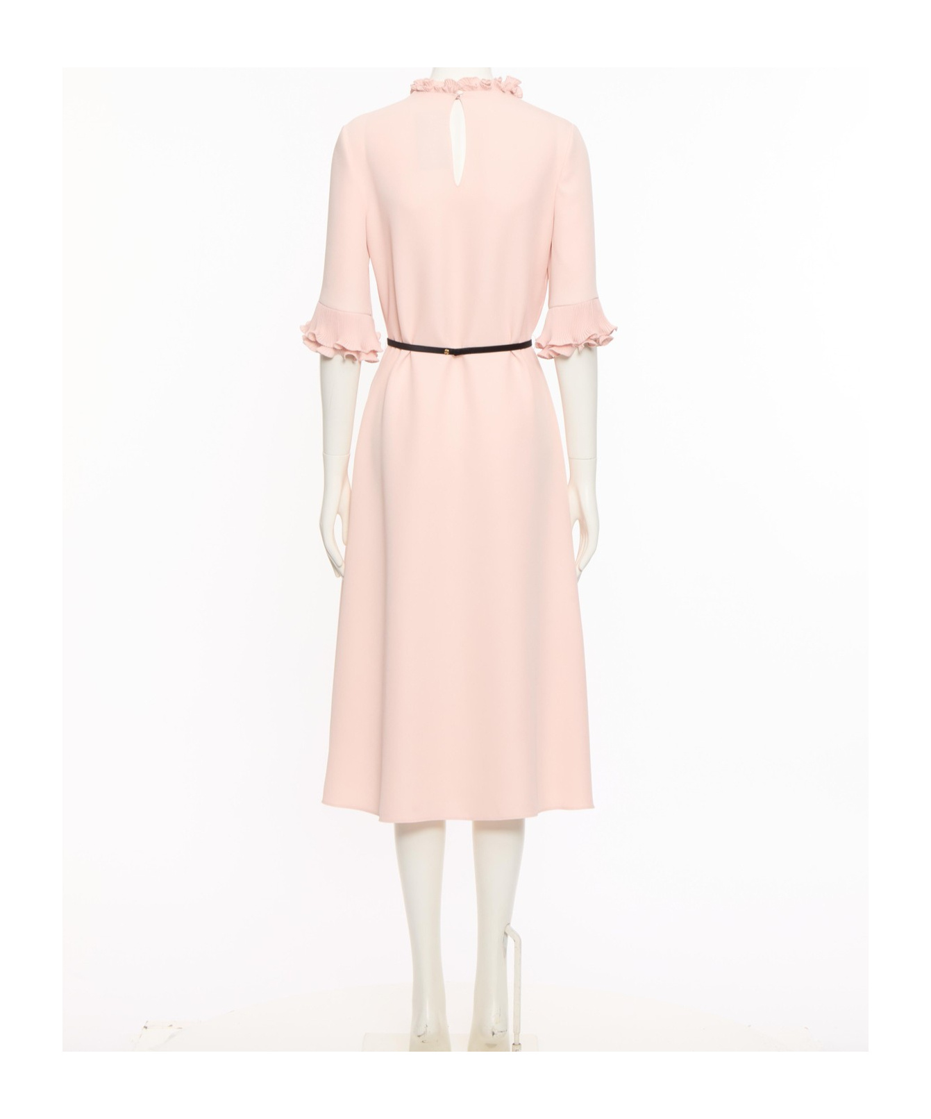 Valentino Cady Couture Midi Dress In Nude