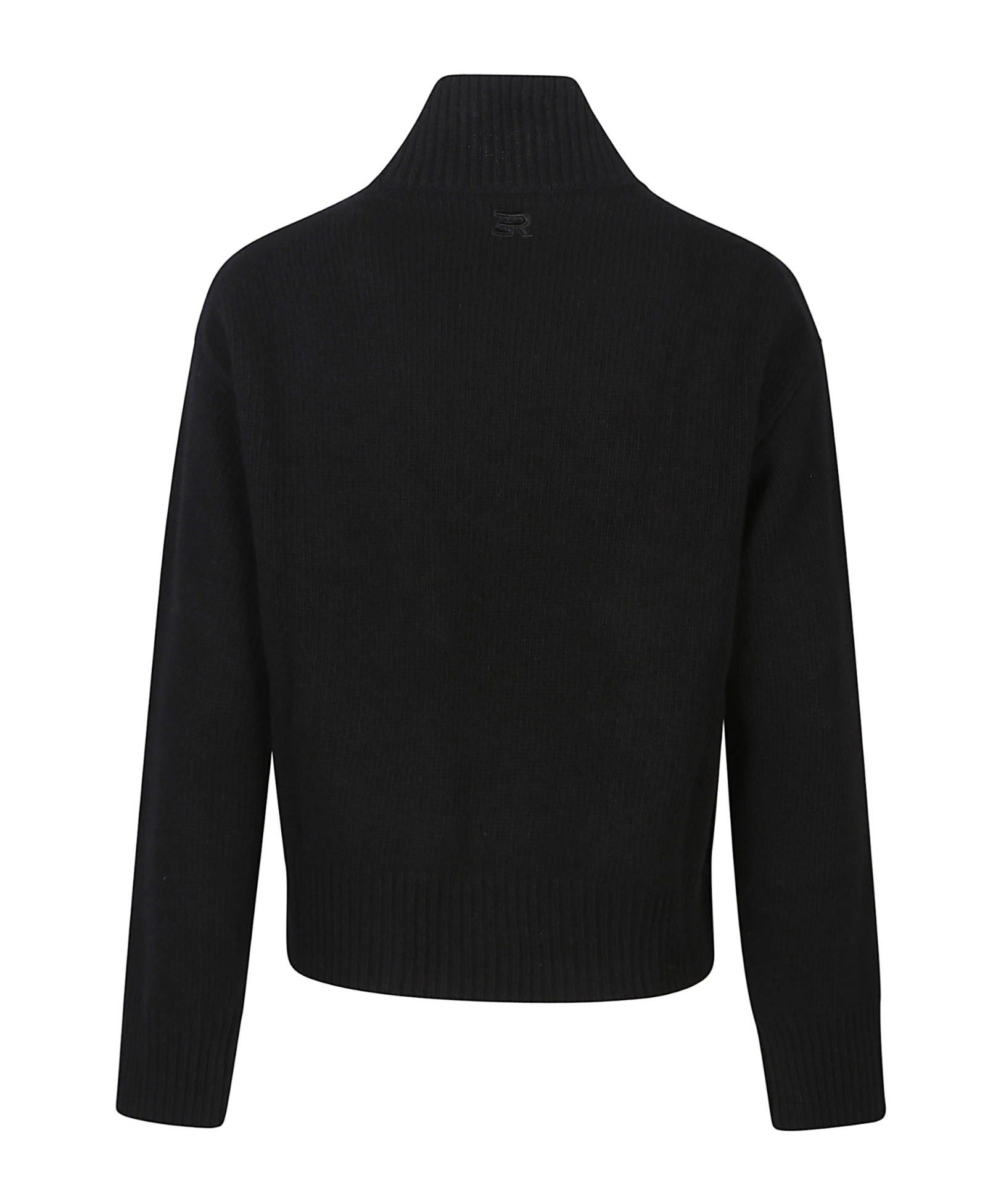 Ermanno Firenze Turtleneck Long Sleeve Sweater In Black