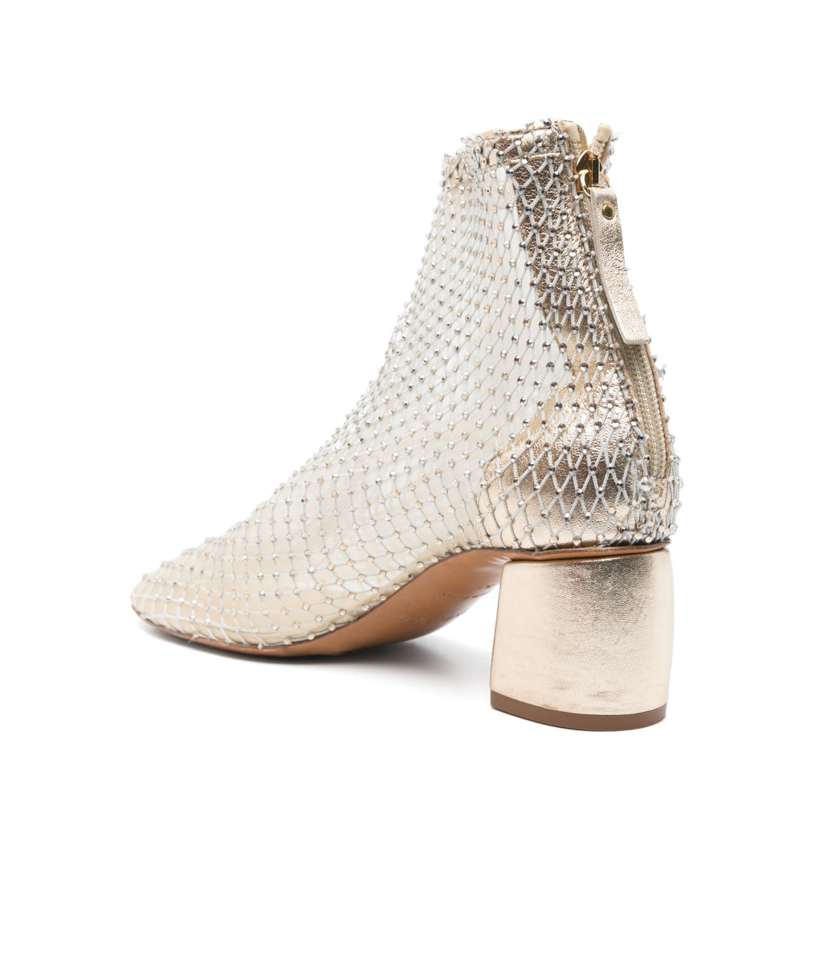 Shop Forte Forte Mesh Ankle Boots In White