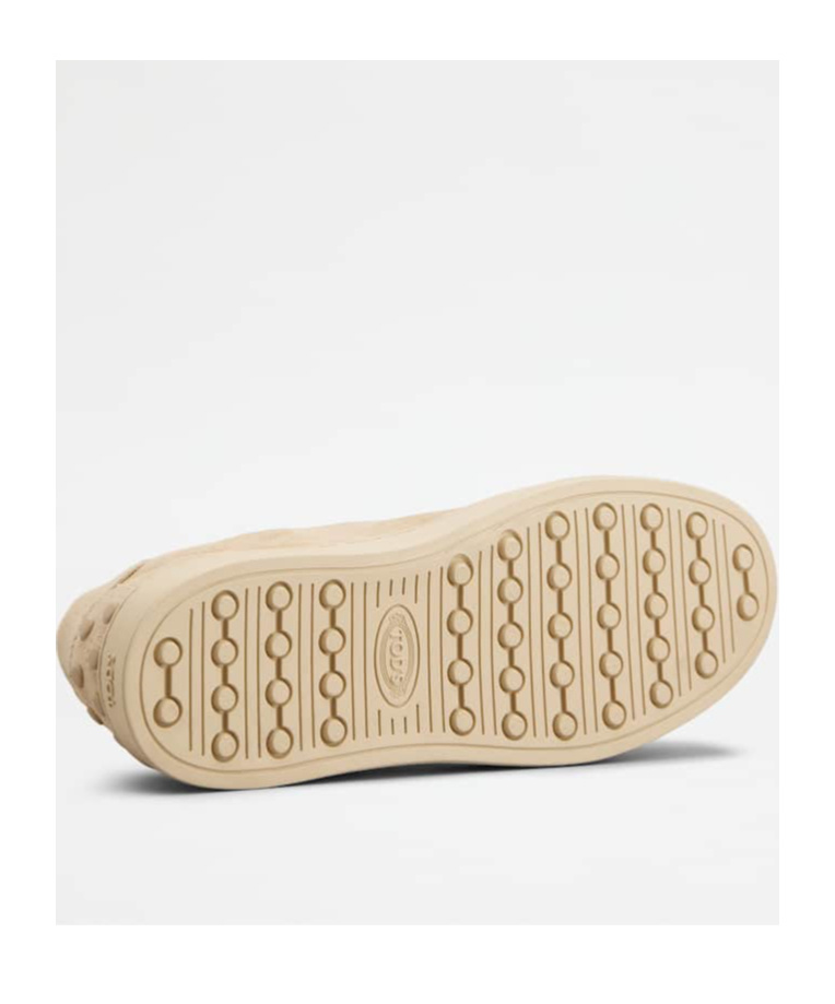 Tod's Suede Leather Sneakers In Beige