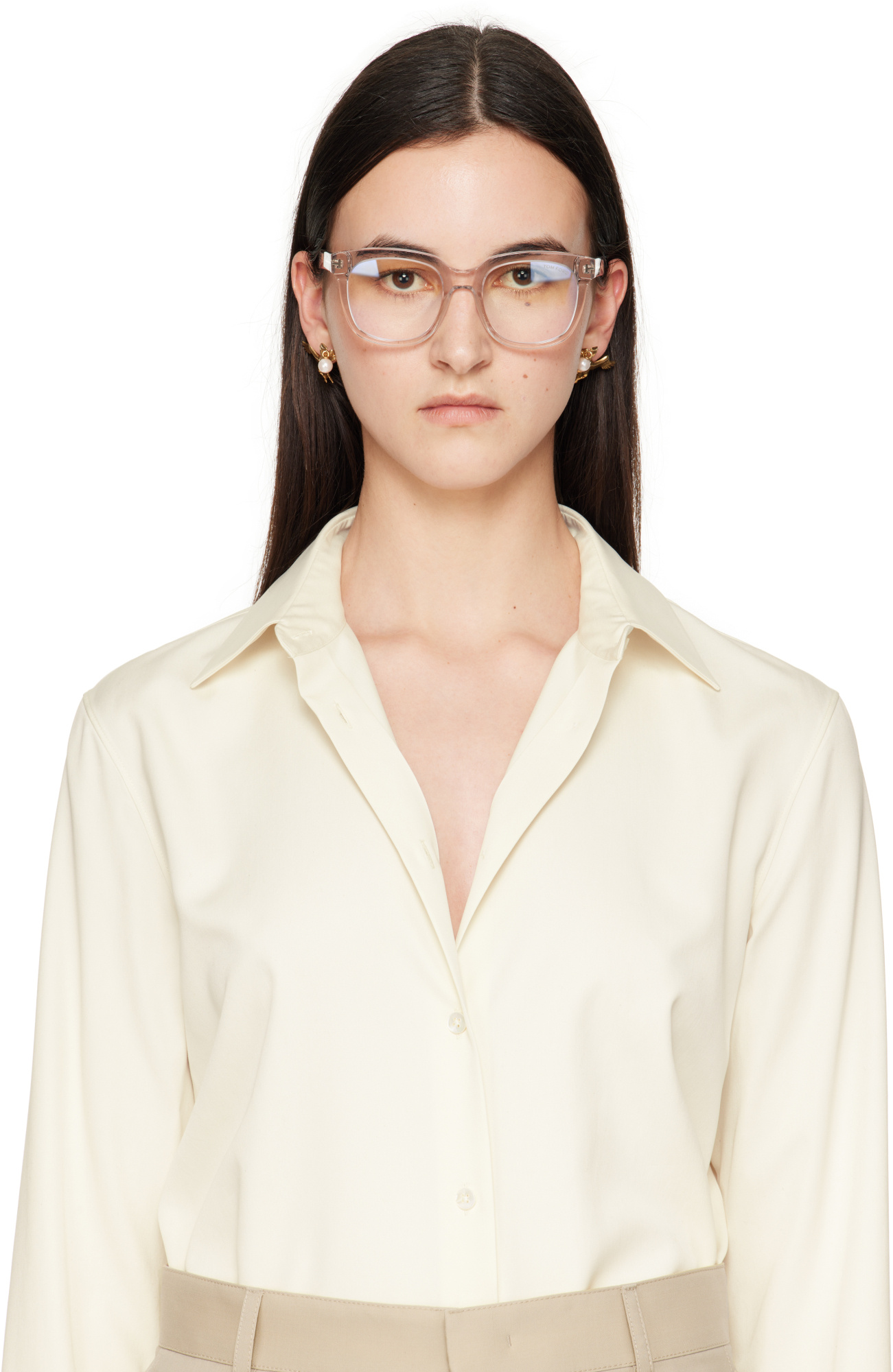 Moschino Archive Goose Earrings In Gold