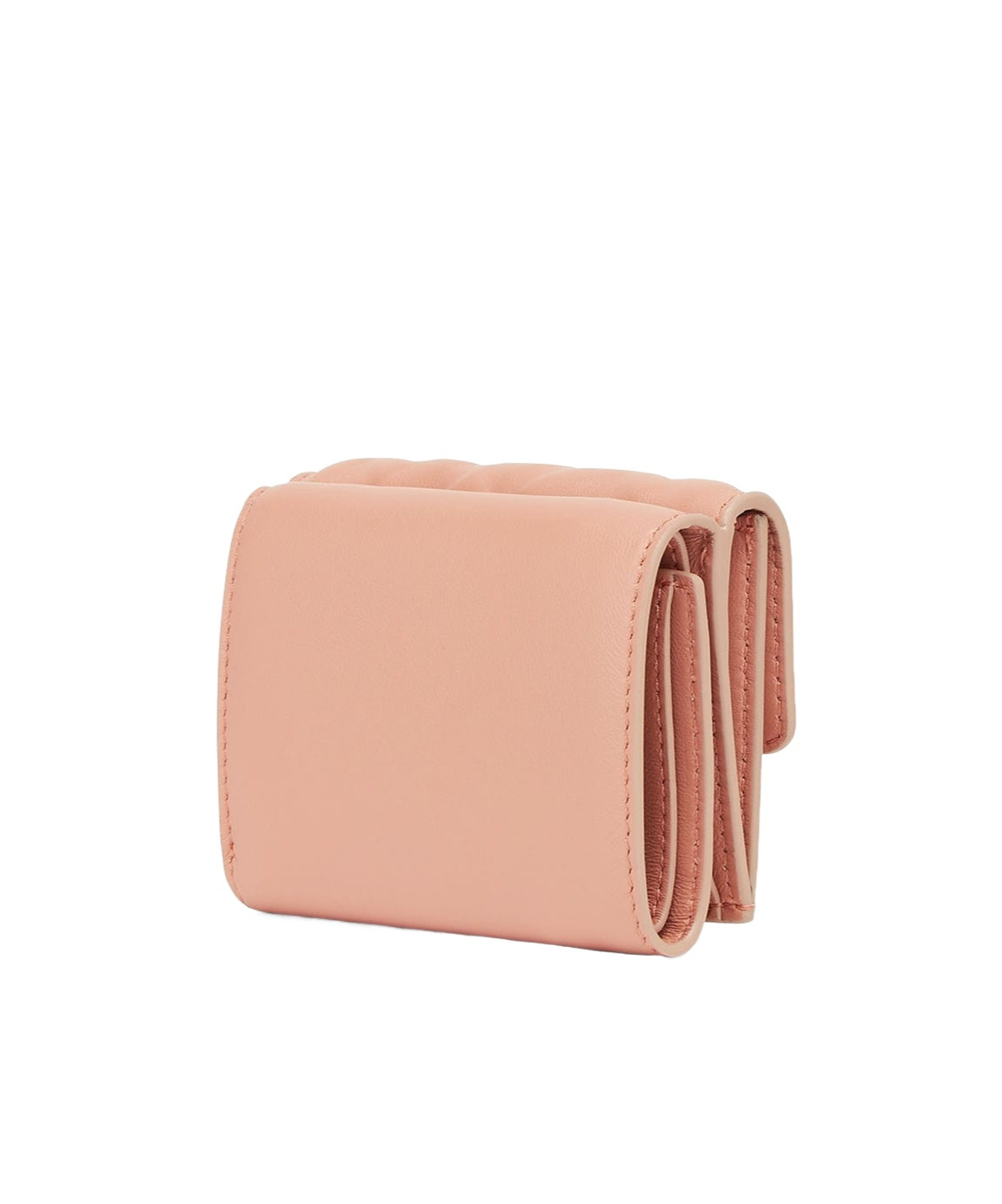 Fendi Baguette Micro Three-fold Wallet In Nude