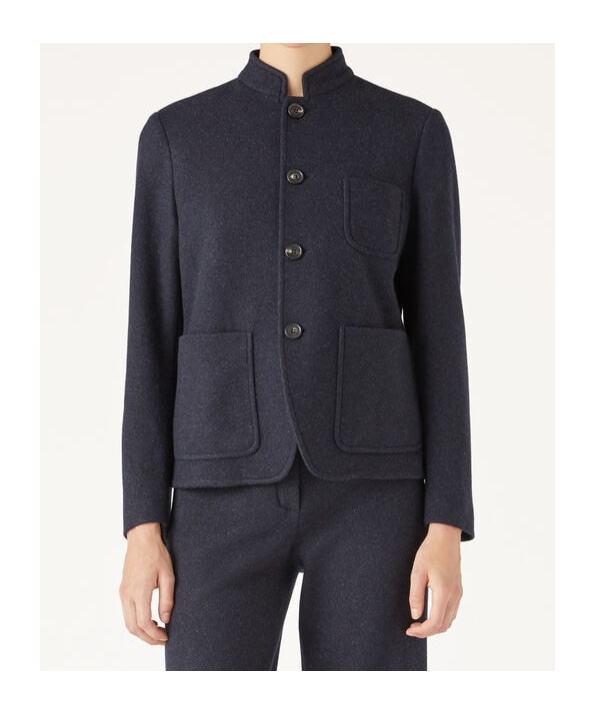 Loro Piana Mini Spagna Long-sleeved Jacket In Black
