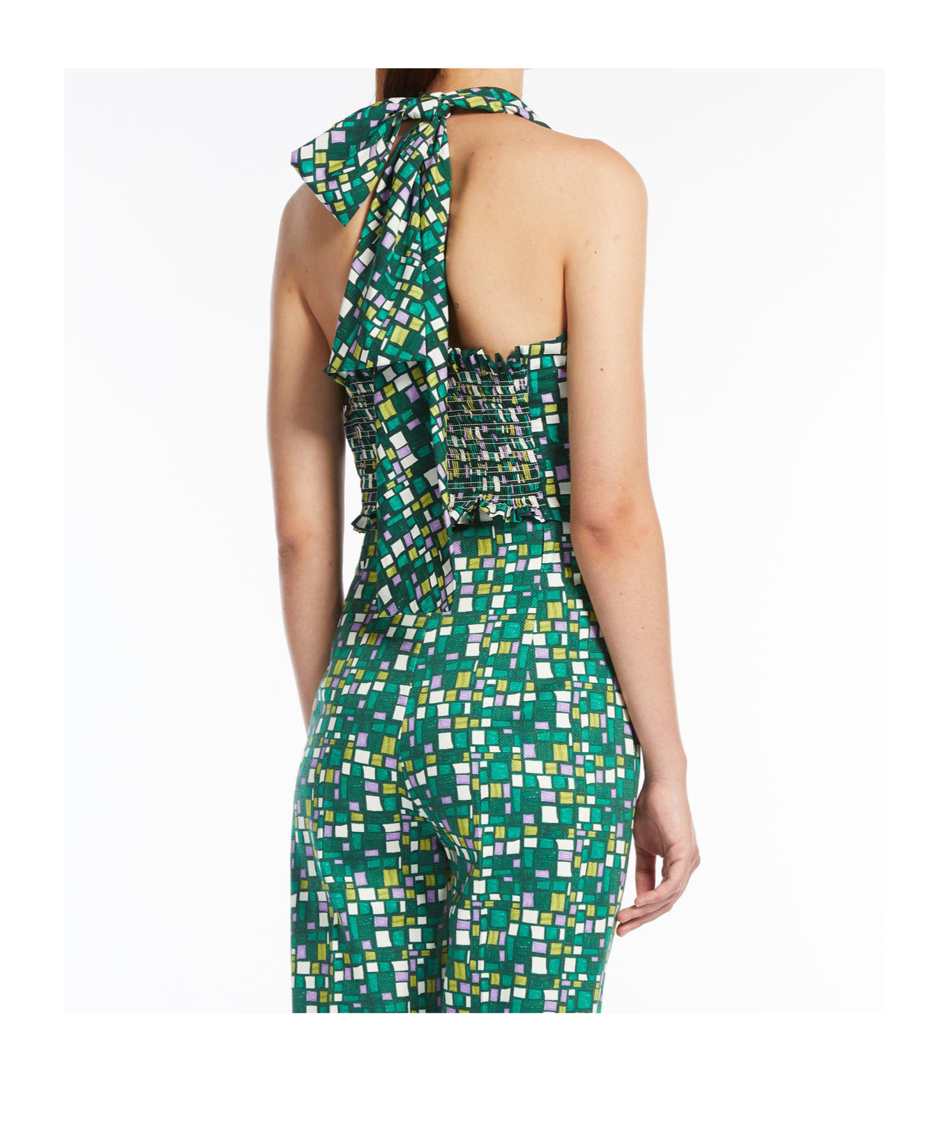 Weekend Max Mara V-neck Sleeveless Vest In Green
