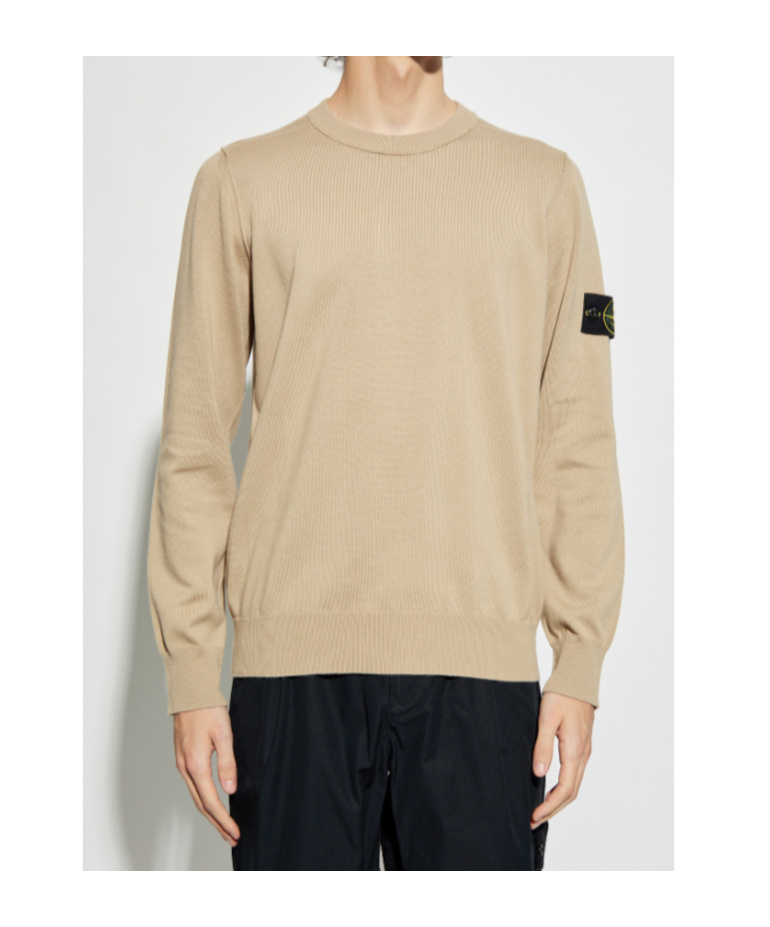 Stone Island 535d2 Chain Stitch Viscose-nylon In Nude