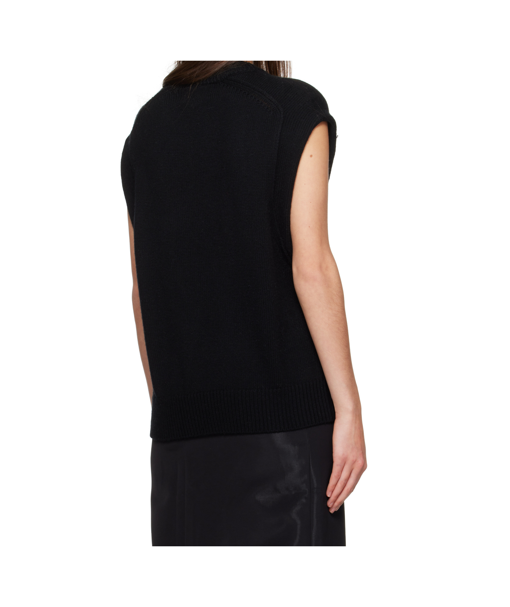 Loulou Studio Black Sleeveless Boxy Top In Black