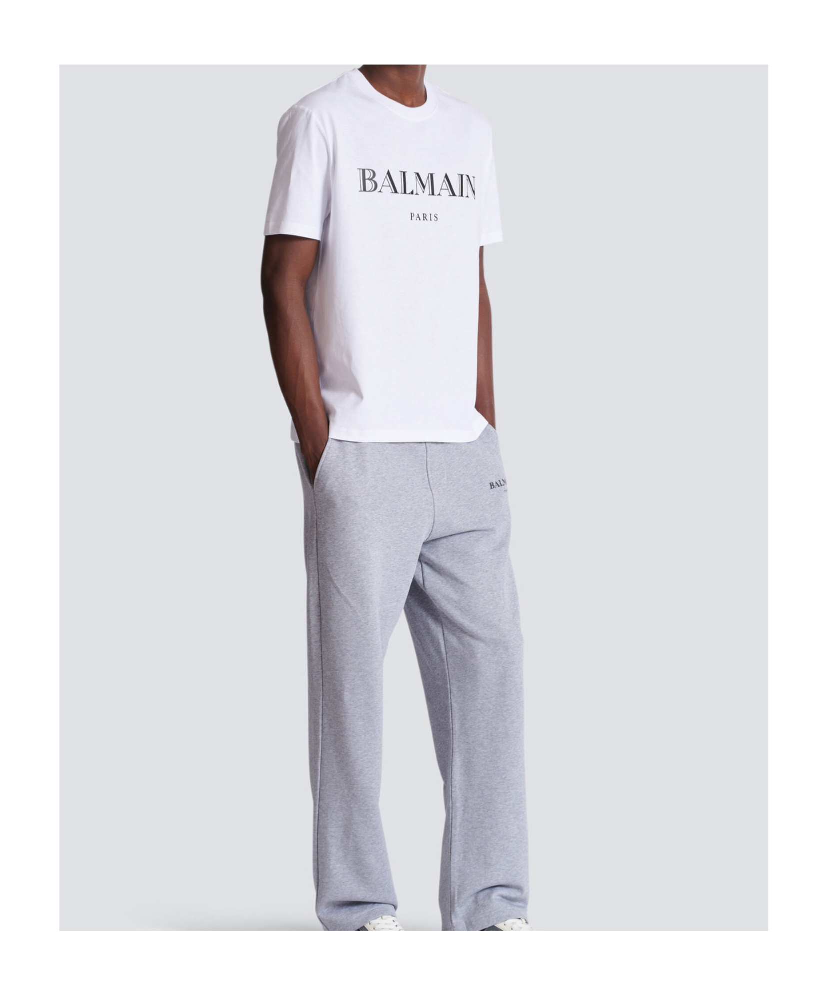 Balmain Paris Logo T-shirt In White