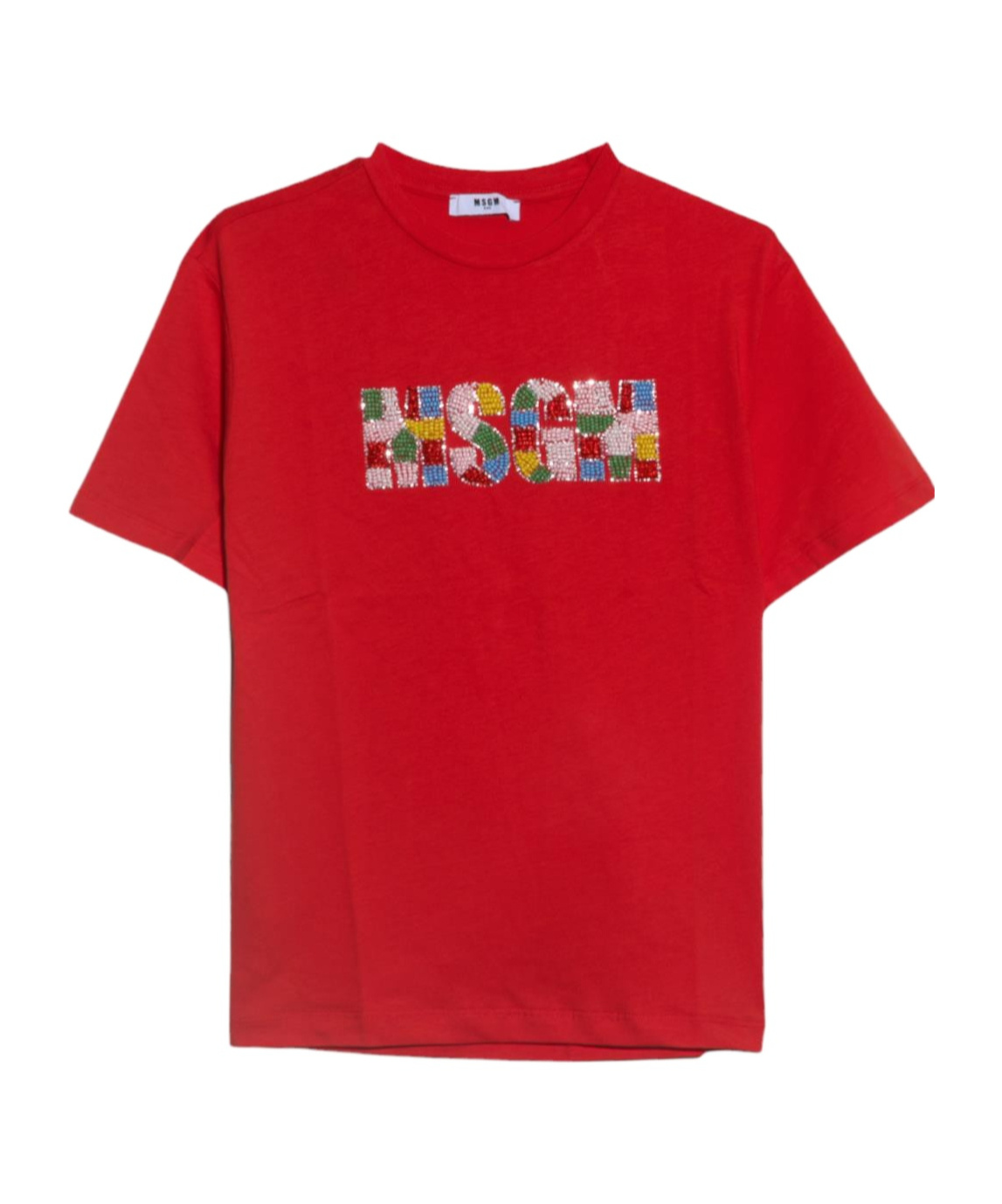Shop Msgm Short Sleeve T-shirt In Red