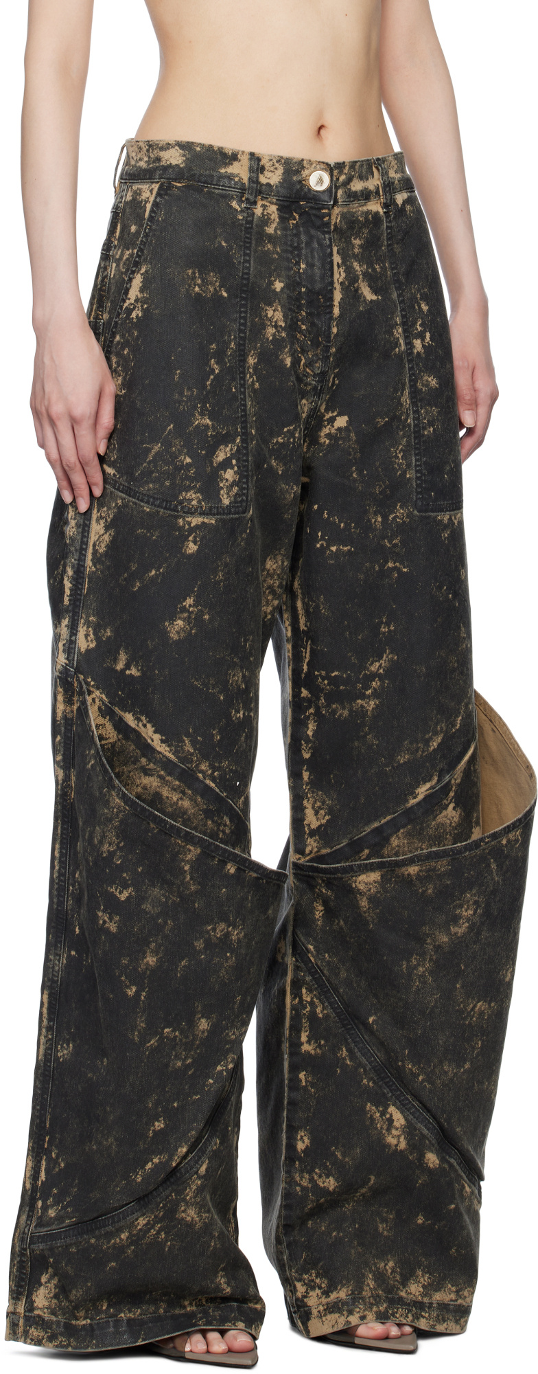 ATTICO BELT LOOP JEANS