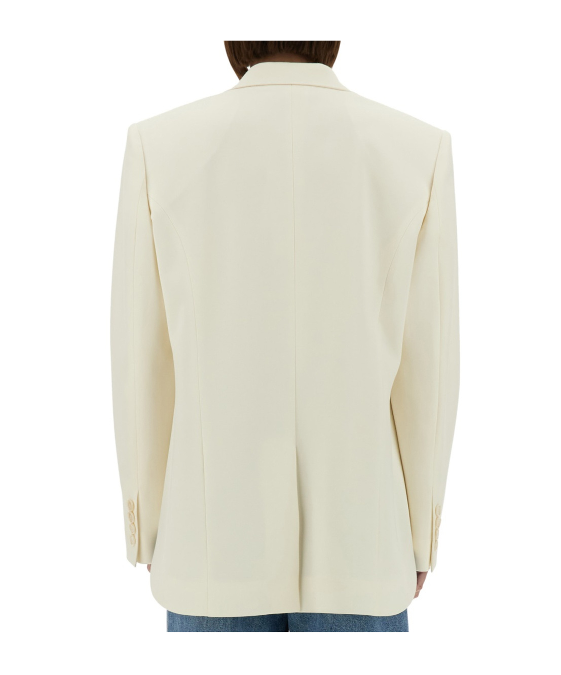 Stella Mccartney Cropped Blazer For Women In White