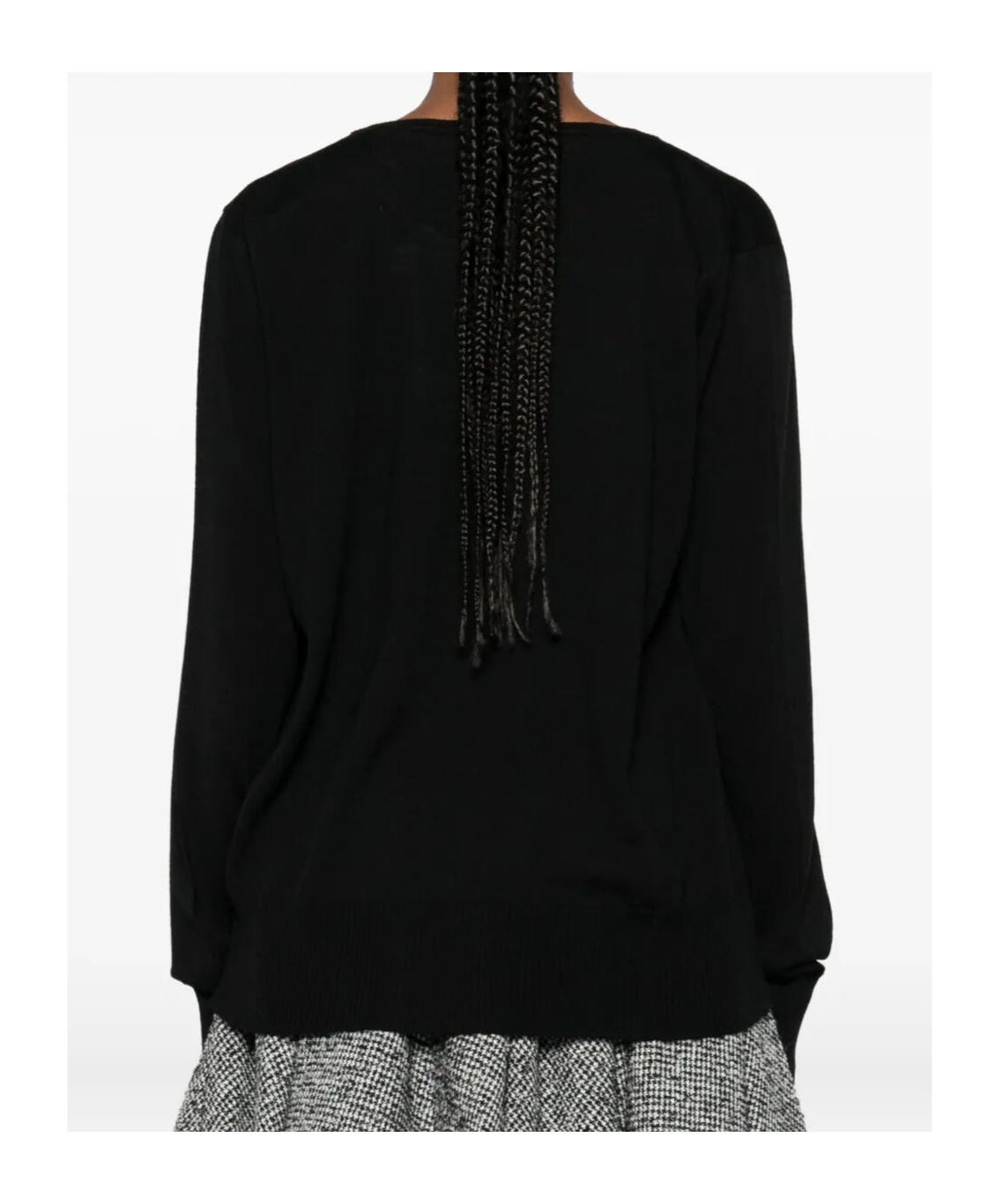 Vivienne Westwood Pamela V-neck Wool Sweater Clothing In Black