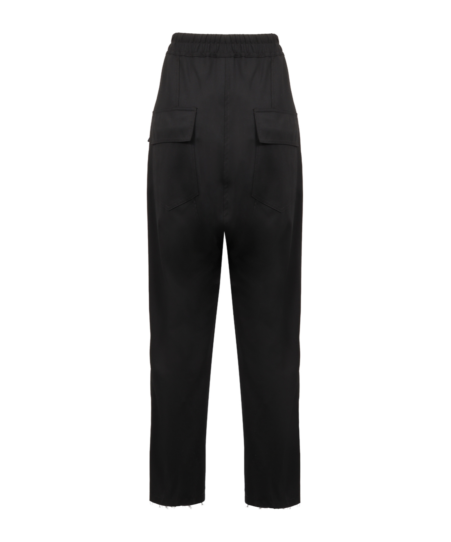 Nili Lotan Cropped Wool Trousers Elastic Waistband