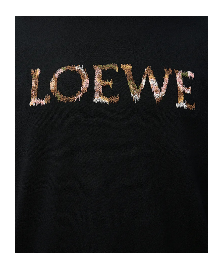 Loewe Logo-embroidered Cotton-jersey T-shirt