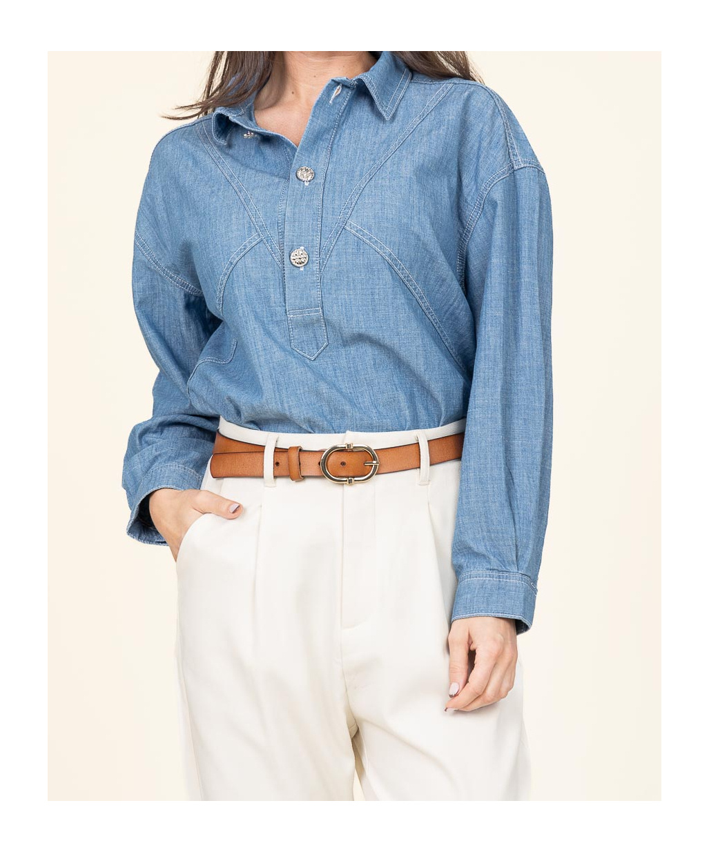 Bash Long Sleeve Shirt In Blue