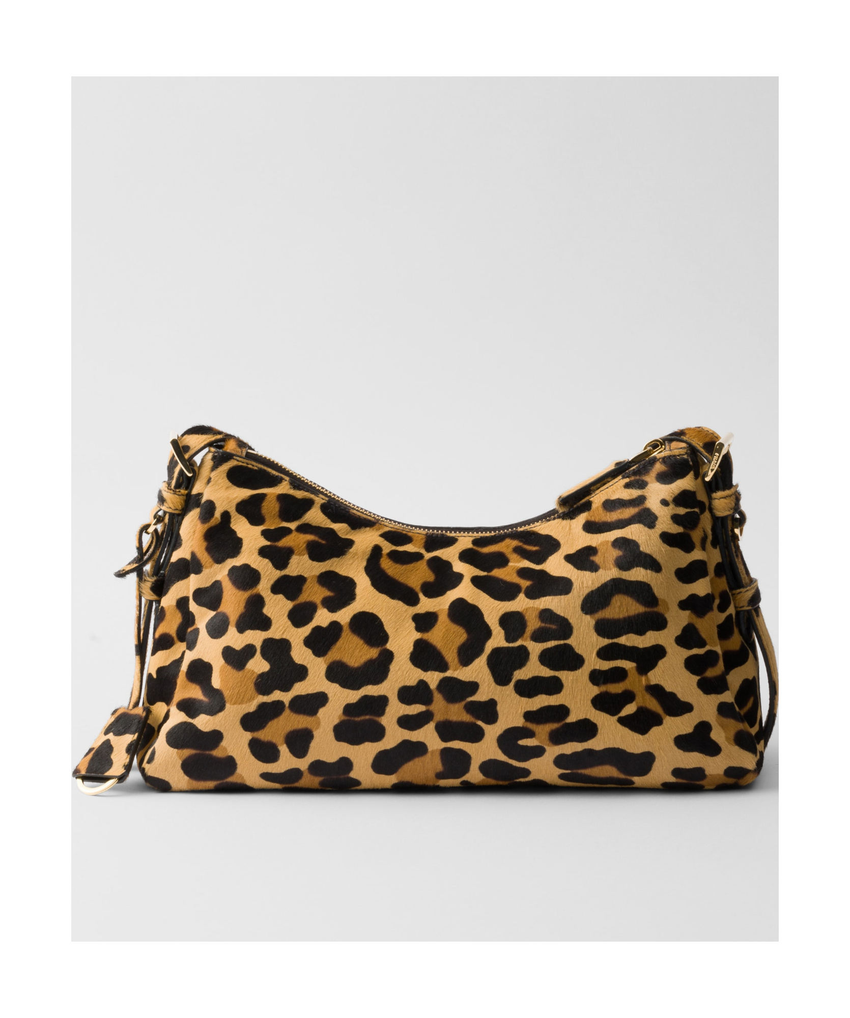 Prada Aimèe Medium Printed Leather Shoulder Bag In Honey
