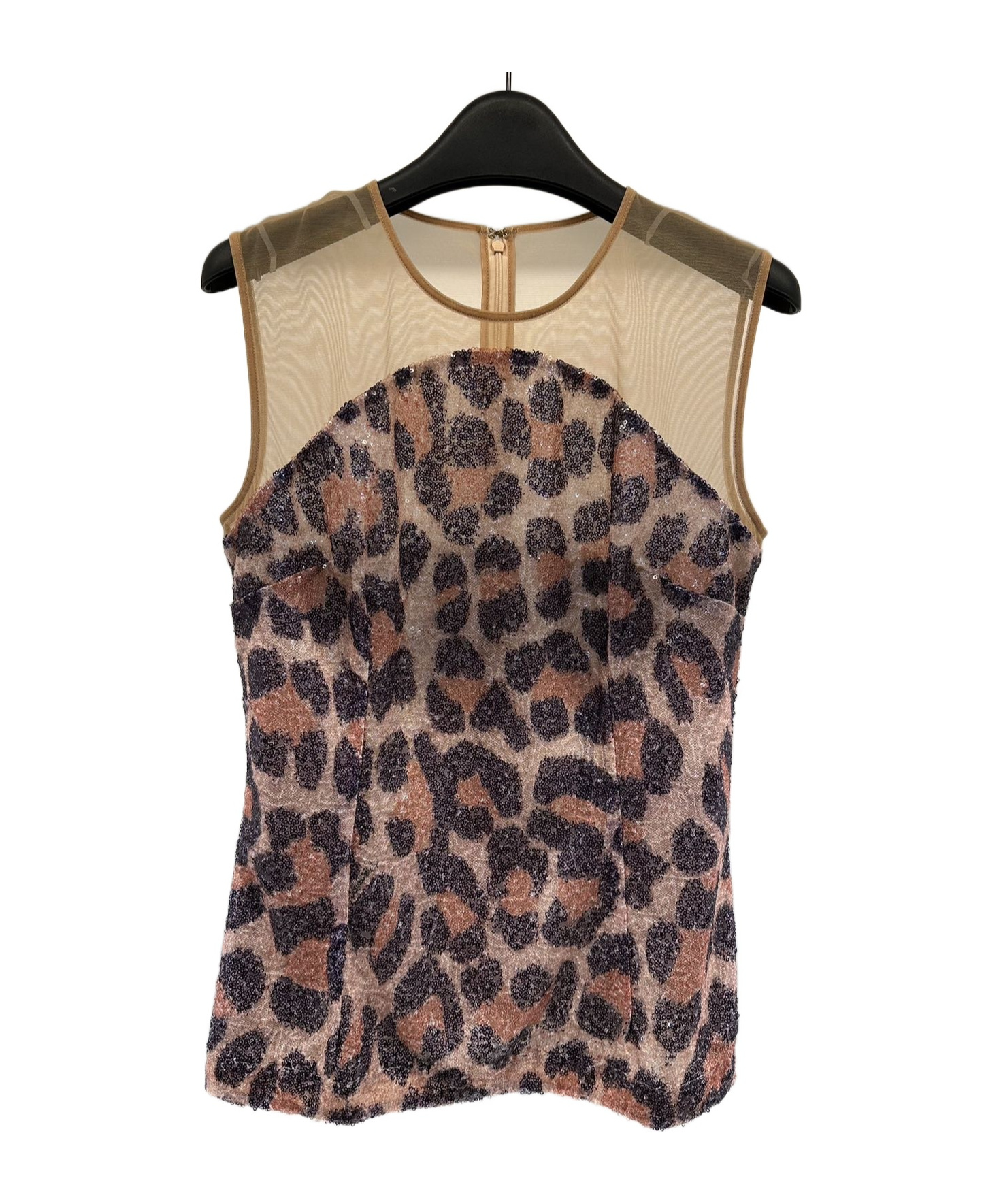 Just Cavalli Sleevless Zipper Vest In Multicolor